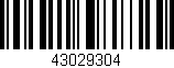 Código de barras (EAN, GTIN, SKU, ISBN): '43029304'
