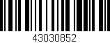 Código de barras (EAN, GTIN, SKU, ISBN): '43030852'