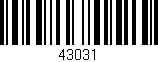 Código de barras (EAN, GTIN, SKU, ISBN): '43031'