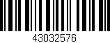 Código de barras (EAN, GTIN, SKU, ISBN): '43032576'