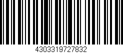 Código de barras (EAN, GTIN, SKU, ISBN): '4303319727832'