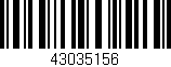 Código de barras (EAN, GTIN, SKU, ISBN): '43035156'