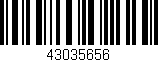 Código de barras (EAN, GTIN, SKU, ISBN): '43035656'