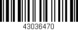 Código de barras (EAN, GTIN, SKU, ISBN): '43036470'