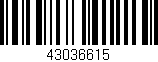 Código de barras (EAN, GTIN, SKU, ISBN): '43036615'