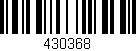Código de barras (EAN, GTIN, SKU, ISBN): '430368'
