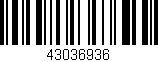 Código de barras (EAN, GTIN, SKU, ISBN): '43036936'