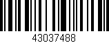 Código de barras (EAN, GTIN, SKU, ISBN): '43037488'