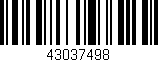 Código de barras (EAN, GTIN, SKU, ISBN): '43037498'