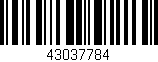 Código de barras (EAN, GTIN, SKU, ISBN): '43037784'