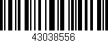 Código de barras (EAN, GTIN, SKU, ISBN): '43038556'