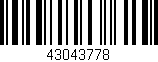 Código de barras (EAN, GTIN, SKU, ISBN): '43043778'