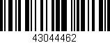 Código de barras (EAN, GTIN, SKU, ISBN): '43044462'