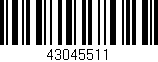 Código de barras (EAN, GTIN, SKU, ISBN): '43045511'