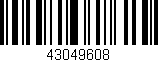 Código de barras (EAN, GTIN, SKU, ISBN): '43049608'