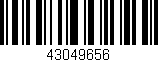 Código de barras (EAN, GTIN, SKU, ISBN): '43049656'