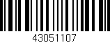 Código de barras (EAN, GTIN, SKU, ISBN): '43051107'