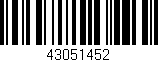 Código de barras (EAN, GTIN, SKU, ISBN): '43051452'