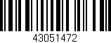 Código de barras (EAN, GTIN, SKU, ISBN): '43051472'