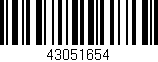 Código de barras (EAN, GTIN, SKU, ISBN): '43051654'