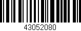 Código de barras (EAN, GTIN, SKU, ISBN): '43052080'