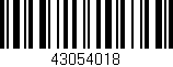 Código de barras (EAN, GTIN, SKU, ISBN): '43054018'