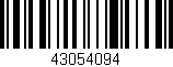 Código de barras (EAN, GTIN, SKU, ISBN): '43054094'
