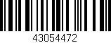 Código de barras (EAN, GTIN, SKU, ISBN): '43054472'