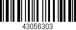 Código de barras (EAN, GTIN, SKU, ISBN): '43056303'