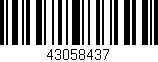 Código de barras (EAN, GTIN, SKU, ISBN): '43058437'