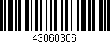 Código de barras (EAN, GTIN, SKU, ISBN): '43060306'