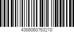 Código de barras (EAN, GTIN, SKU, ISBN): '4306060763210'