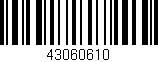 Código de barras (EAN, GTIN, SKU, ISBN): '43060610'