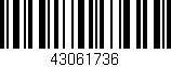 Código de barras (EAN, GTIN, SKU, ISBN): '43061736'