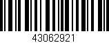 Código de barras (EAN, GTIN, SKU, ISBN): '43062921'