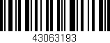 Código de barras (EAN, GTIN, SKU, ISBN): '43063193'