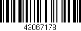 Código de barras (EAN, GTIN, SKU, ISBN): '43067178'