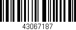 Código de barras (EAN, GTIN, SKU, ISBN): '43067187'