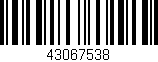 Código de barras (EAN, GTIN, SKU, ISBN): '43067538'