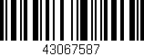 Código de barras (EAN, GTIN, SKU, ISBN): '43067587'