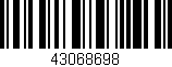 Código de barras (EAN, GTIN, SKU, ISBN): '43068698'