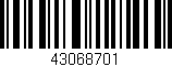 Código de barras (EAN, GTIN, SKU, ISBN): '43068701'