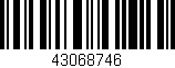 Código de barras (EAN, GTIN, SKU, ISBN): '43068746'