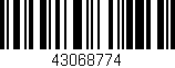 Código de barras (EAN, GTIN, SKU, ISBN): '43068774'