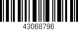 Código de barras (EAN, GTIN, SKU, ISBN): '43068796'