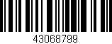 Código de barras (EAN, GTIN, SKU, ISBN): '43068799'