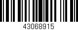 Código de barras (EAN, GTIN, SKU, ISBN): '43068915'