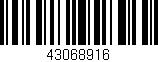 Código de barras (EAN, GTIN, SKU, ISBN): '43068916'
