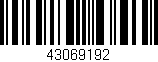 Código de barras (EAN, GTIN, SKU, ISBN): '43069192'