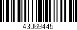Código de barras (EAN, GTIN, SKU, ISBN): '43069445'